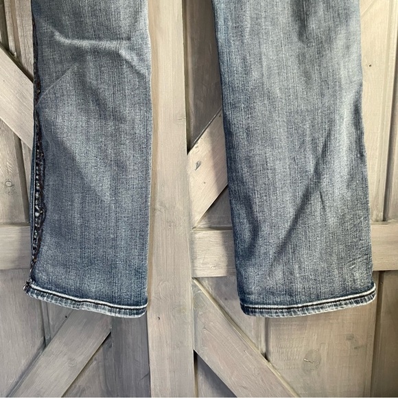 Cowgirl Tuff Show it off III Thick stitch bronze turquoise studds medium wash - Picture 6 of 9